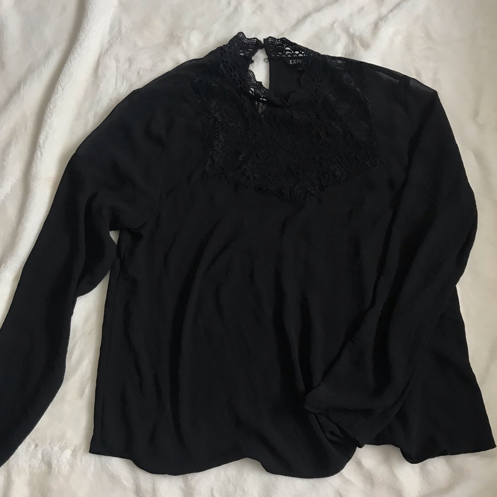 Lace detail blouse